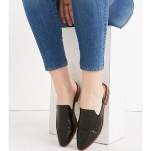 Madewell The Frances Mule in Black Leather Size 6